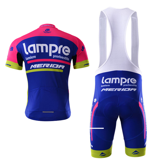 Maglia Lampre Merida Manica Corta 2017 blu